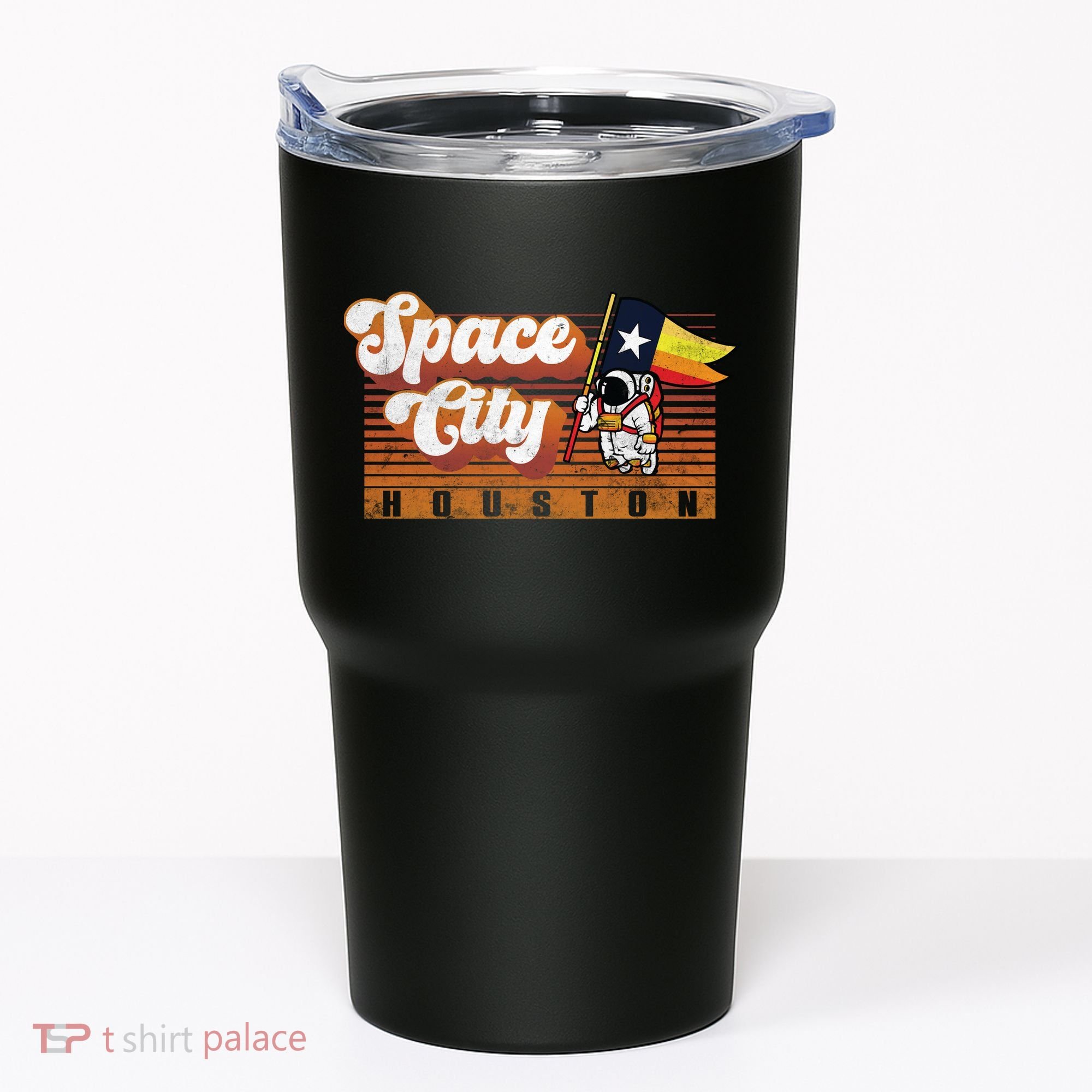 Houston Baseball Space City Astronaut Retro Distressed Tumbler