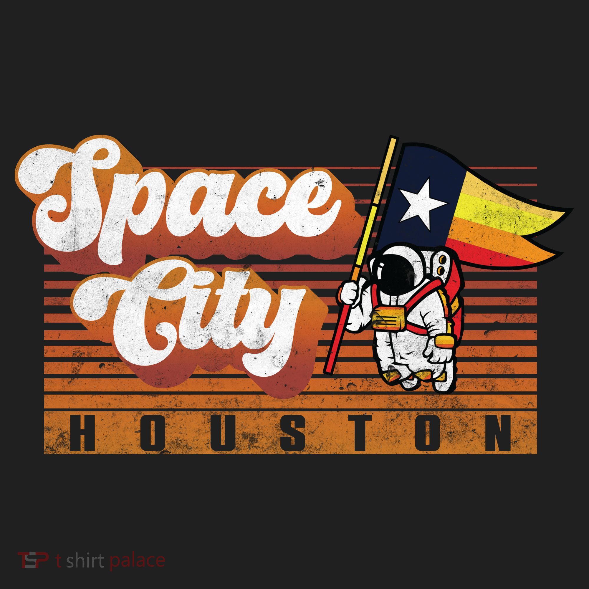 Houston Baseball Space City Astronaut Retro Distressed Tumbler