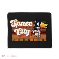 Houston Baseball Space City Astronaut Retro Distressed Mousepad thumb 0