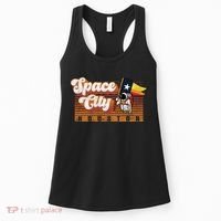 Houston Baseball Space City Astronaut Retro Distressed Women's Tank Top thumb 0