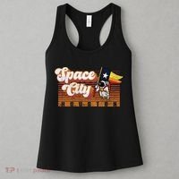 Houston Baseball Space City Astronaut Retro Distressed Women's Tank Top thumb 3