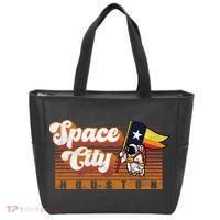 Houston Baseball Space City Astronaut Retro Distressed Tote Bag thumb 0