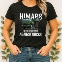 Himars Best Solution Against Orcks Army Ukarine USA Women's T-Shirt thumb 2