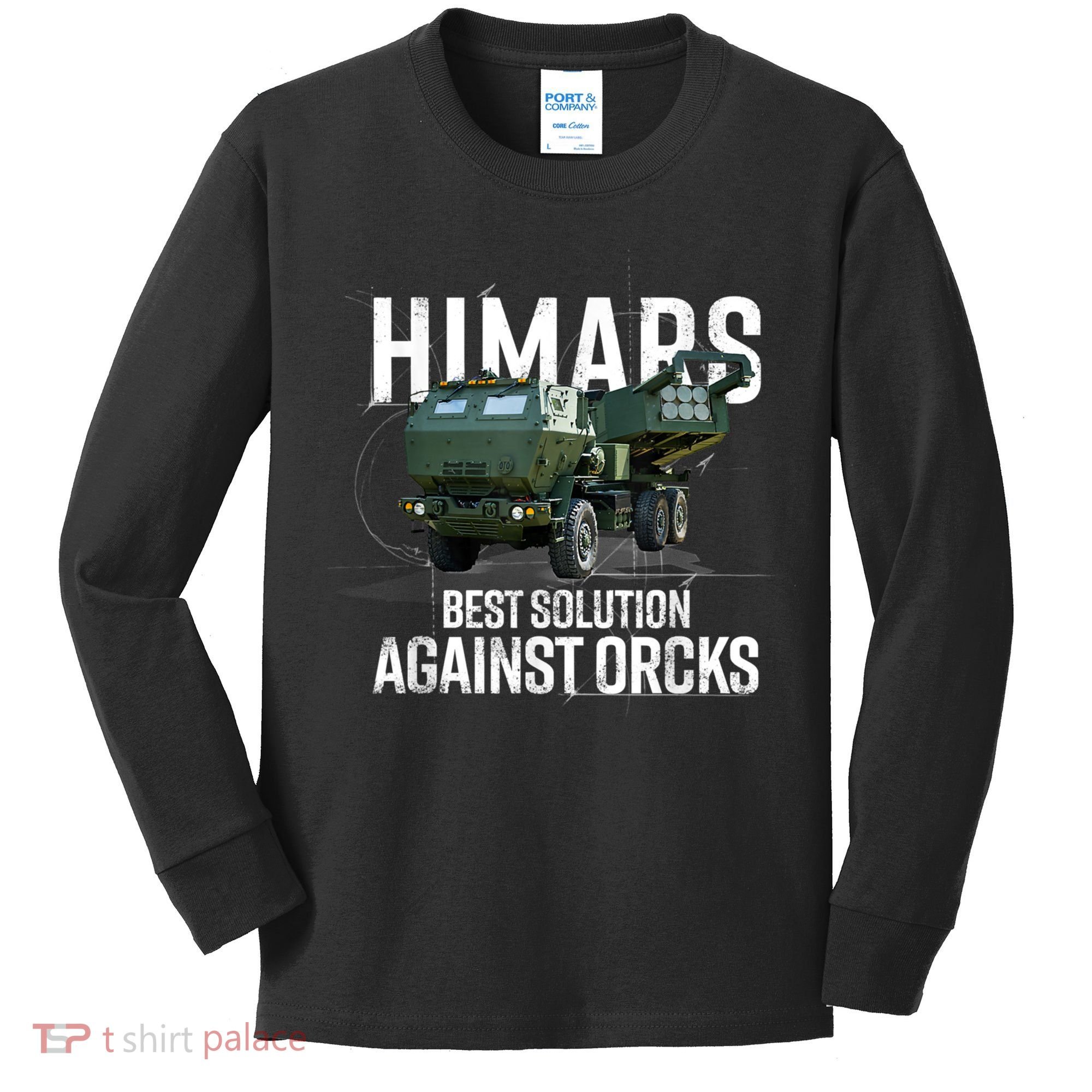 Himars Best Solution Against Orcks Army Ukarine USA Kids Long Sleeve Shirt