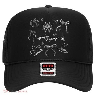Halloween Bow Spooky Season Ghost Witch Wizzard Mashup Hat