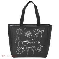 Halloween Bow Spooky Season Ghost Witch Wizzard Mashup Tote Bag thumb 0