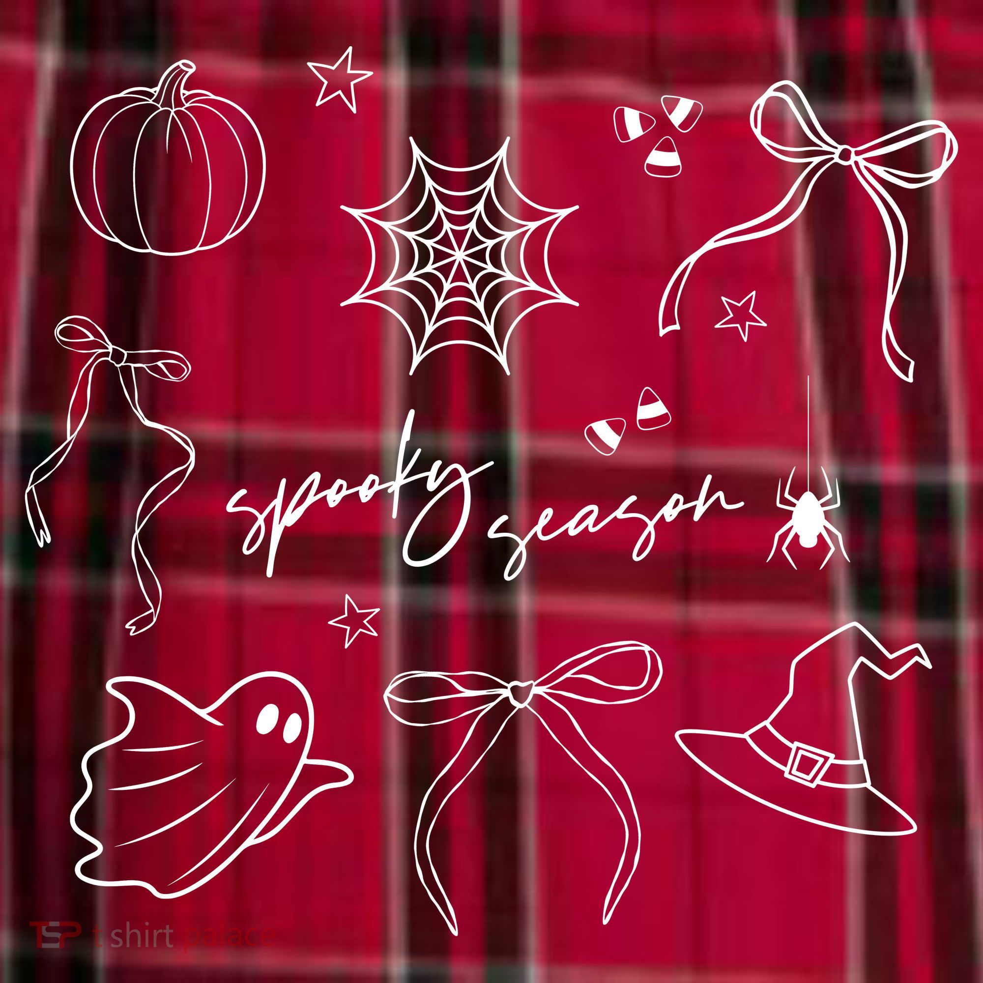 Halloween Bow Spooky Season Ghost Witch Wizzard Mashup Men's Flannel Plaid Pajama Pants