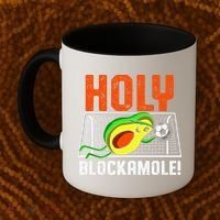 Holy Blockamole Soccer Blocker Funny Avocado Goalie Coffee Mug thumb 2