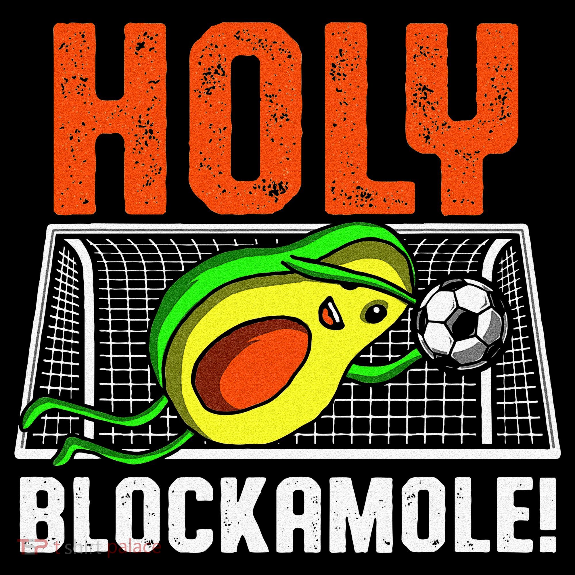 Holy Blockamole Soccer Blocker Funny Avocado Goalie Coffee Mug