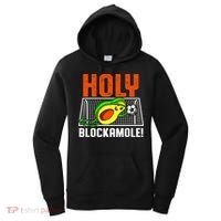 Holy Blockamole Soccer Blocker Funny Avocado Goalie Women's Hoodie thumb 0
