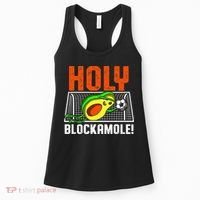 Holy Blockamole Soccer Blocker Funny Avocado Goalie Women's Tank Top thumb 0