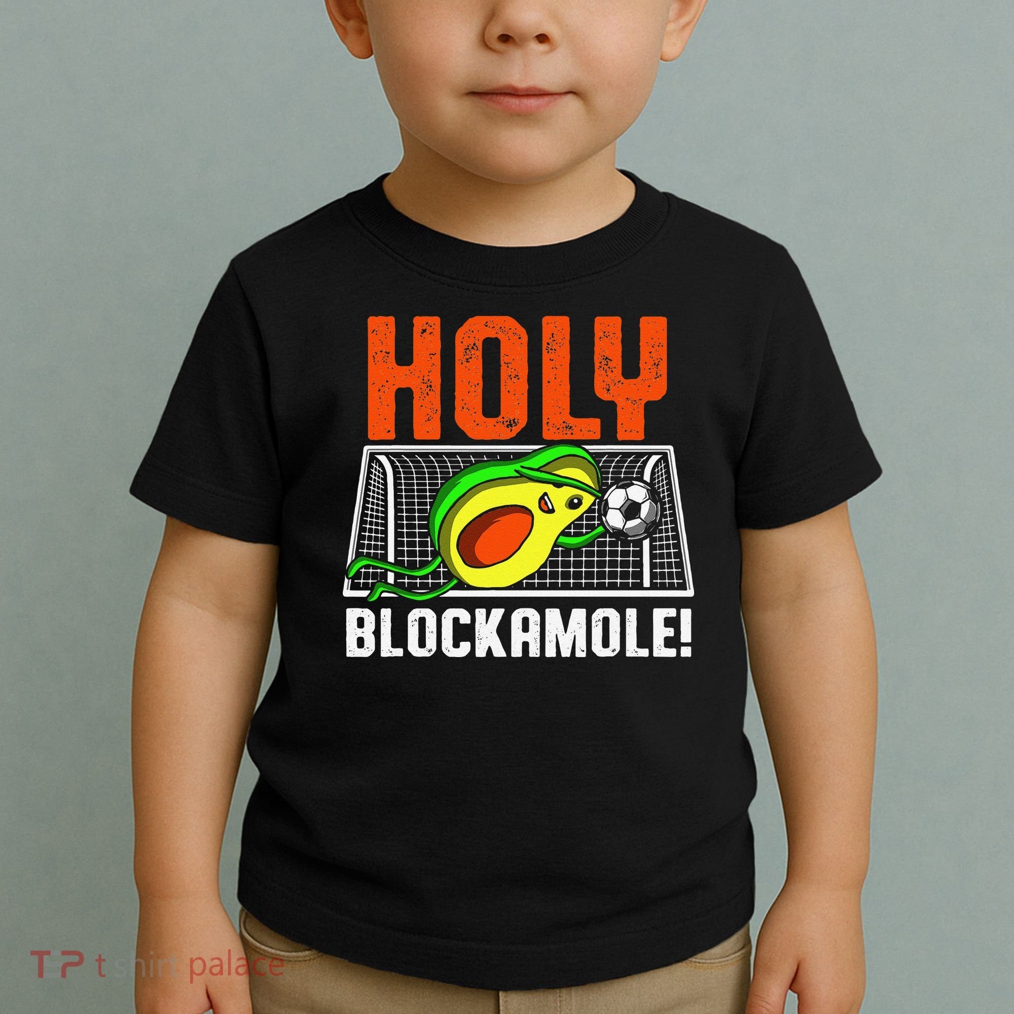 Holy Blockamole Soccer Blocker Funny Avocado Goalie Toddler T-Shirt