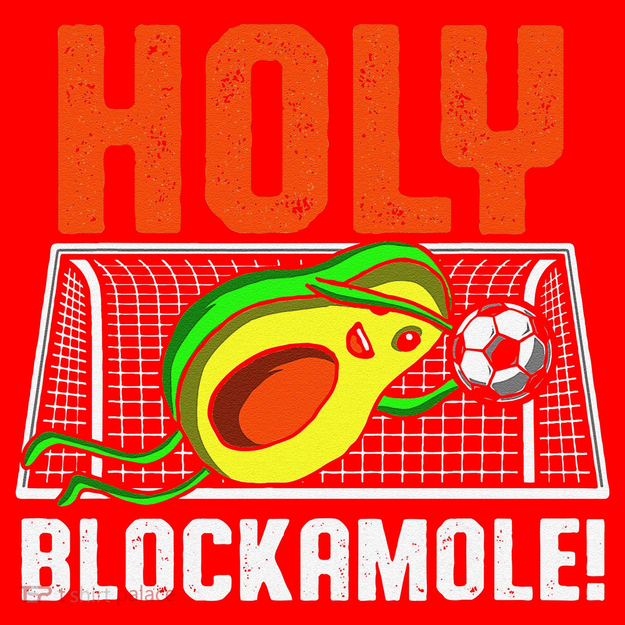 Holy Blockamole Soccer Blocker Funny Avocado Goalie Santa Hat