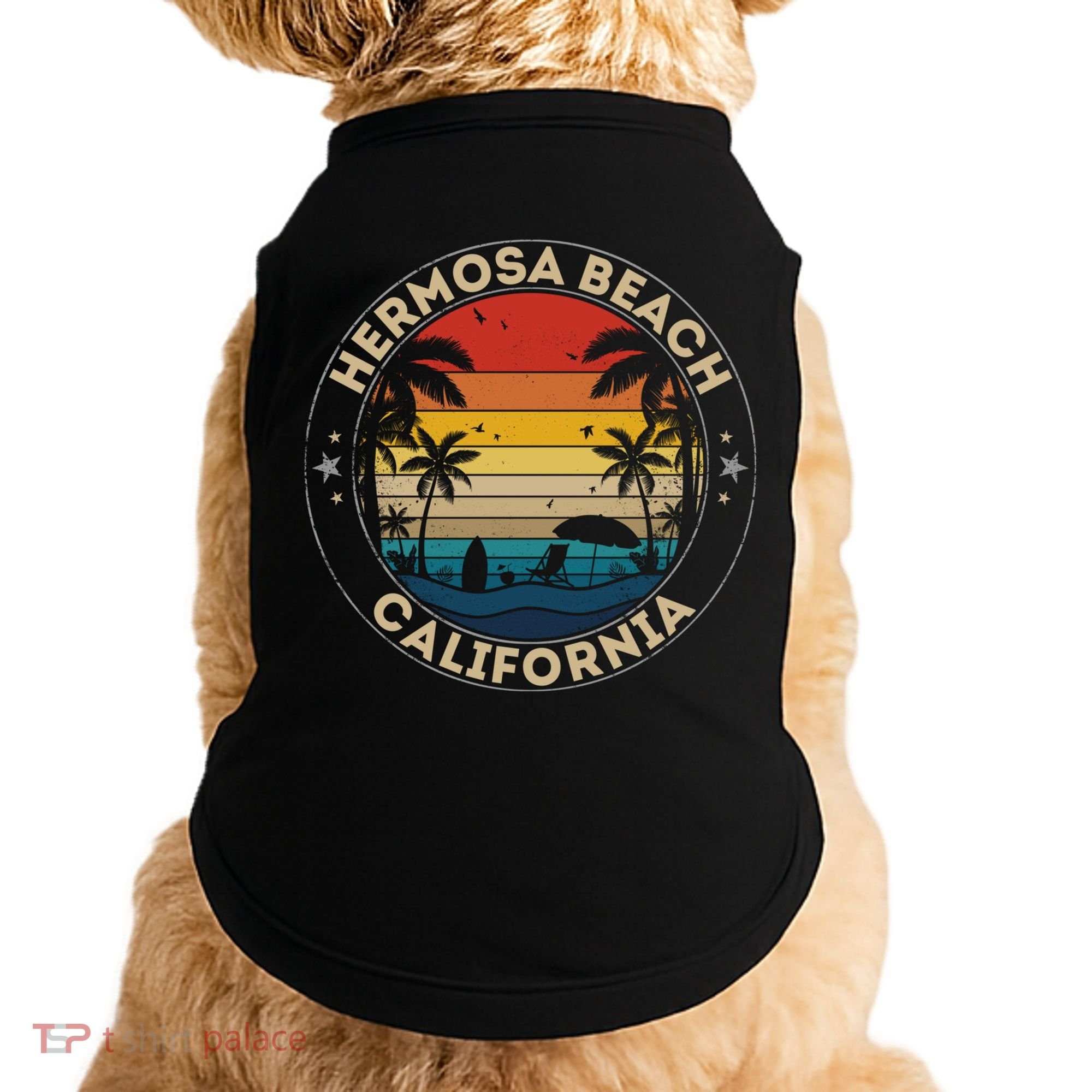 Hermosa Beach Souvenir Gift California Reminder Gift Doggie Tank