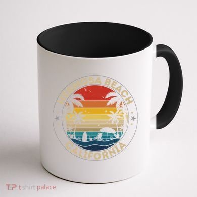 Hermosa Beach Souvenir Gift California Reminder Gift Coffee Mug back