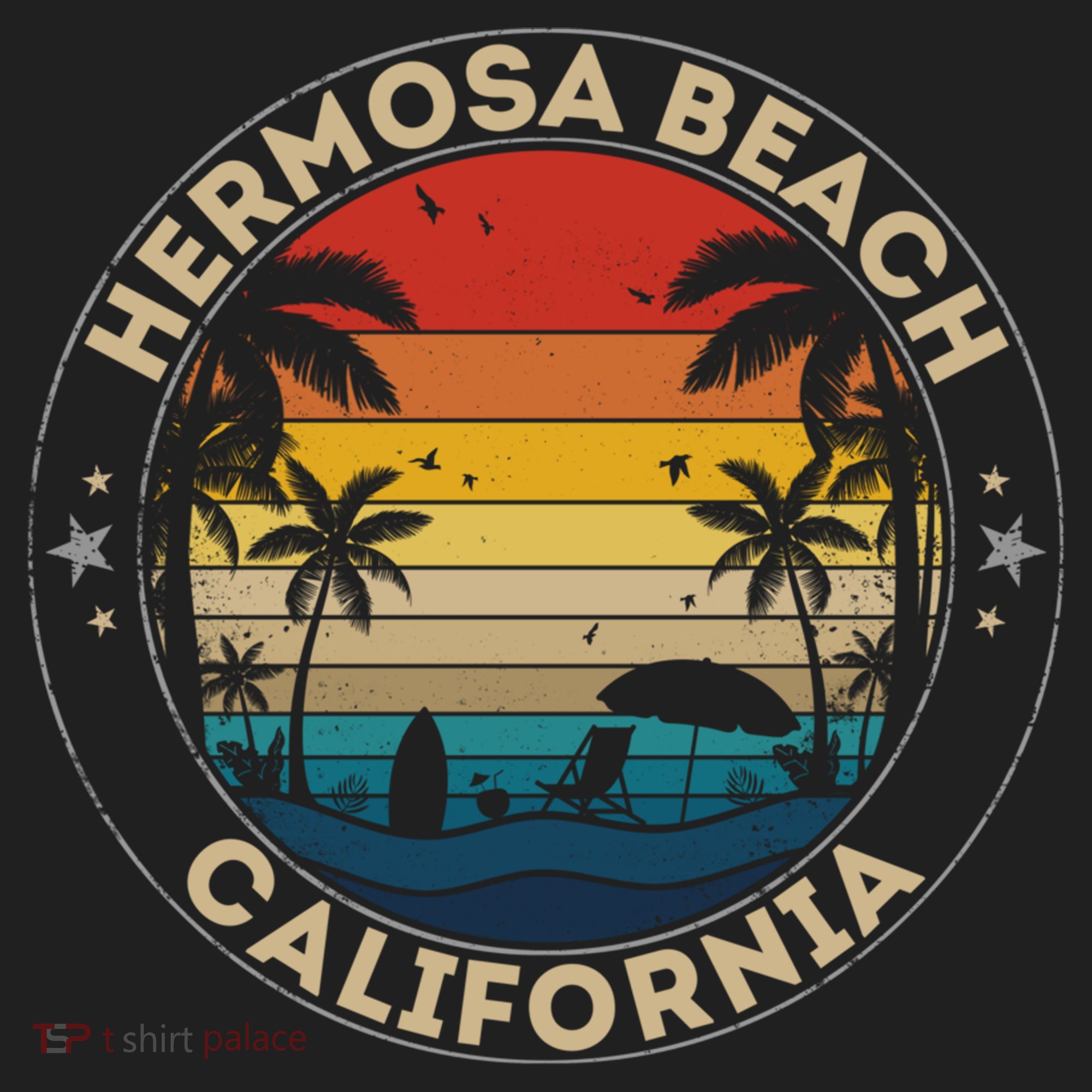 Hermosa Beach Souvenir Gift California Reminder Gift Golf Towel