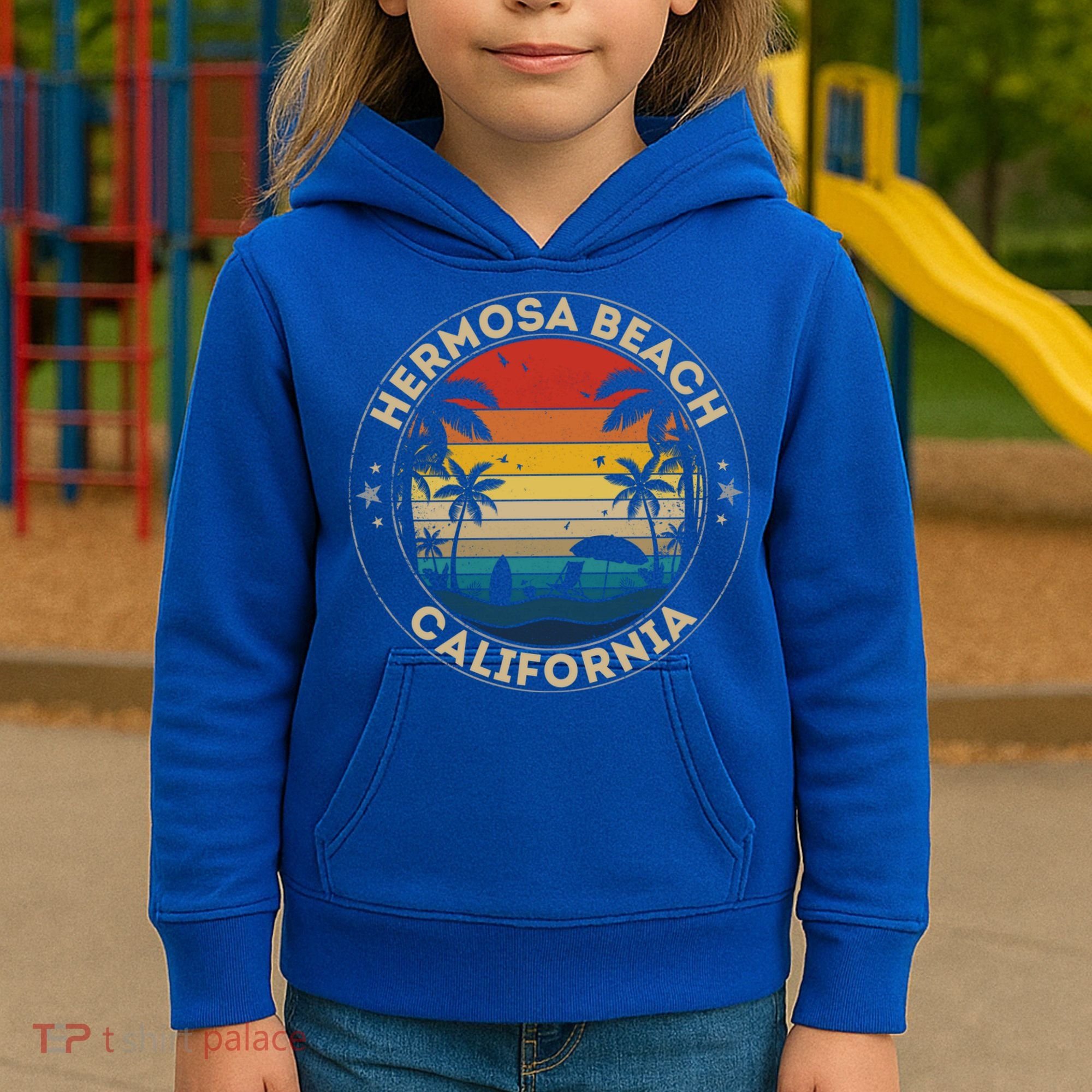 Hermosa Beach Souvenir Gift California Reminder Gift Kids Hoodie