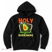 Holy Blockamole Soccer Blocker Funny Avocado Goalie Hoodie thumb 0