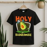 Holy Blockamole Soccer Blocker Funny Avocado Goalie T-Shirt thumb 2