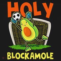 Holy Blockamole Soccer Blocker Funny Avocado Goalie Polo thumb 3
