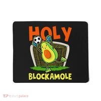 Holy Blockamole Soccer Blocker Funny Avocado Goalie Mousepad thumb 0