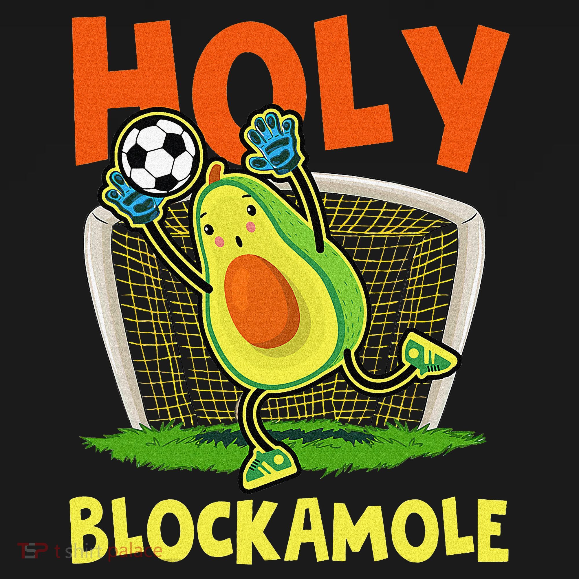 Holy Blockamole Soccer Blocker Funny Avocado Goalie Mousepad