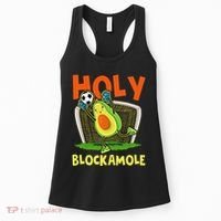 Holy Blockamole Soccer Blocker Funny Avocado Goalie Women's Tank Top thumb 0