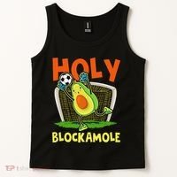 Holy Blockamole Soccer Blocker Funny Avocado Goalie Tank Top thumb 2