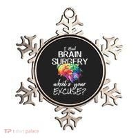 Had Brain Surgery Excuse Brain Surgery Survivor Gift Ornament thumb 0