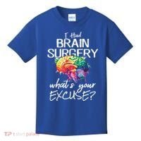 Had Brain Surgery Excuse Brain Surgery Survivor Gift Kids T-Shirt thumb 0