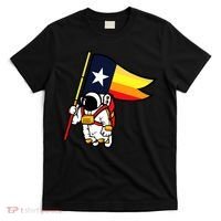 Houston Baseball Space City Astronaut Texas Flag T-Shirt thumb 0