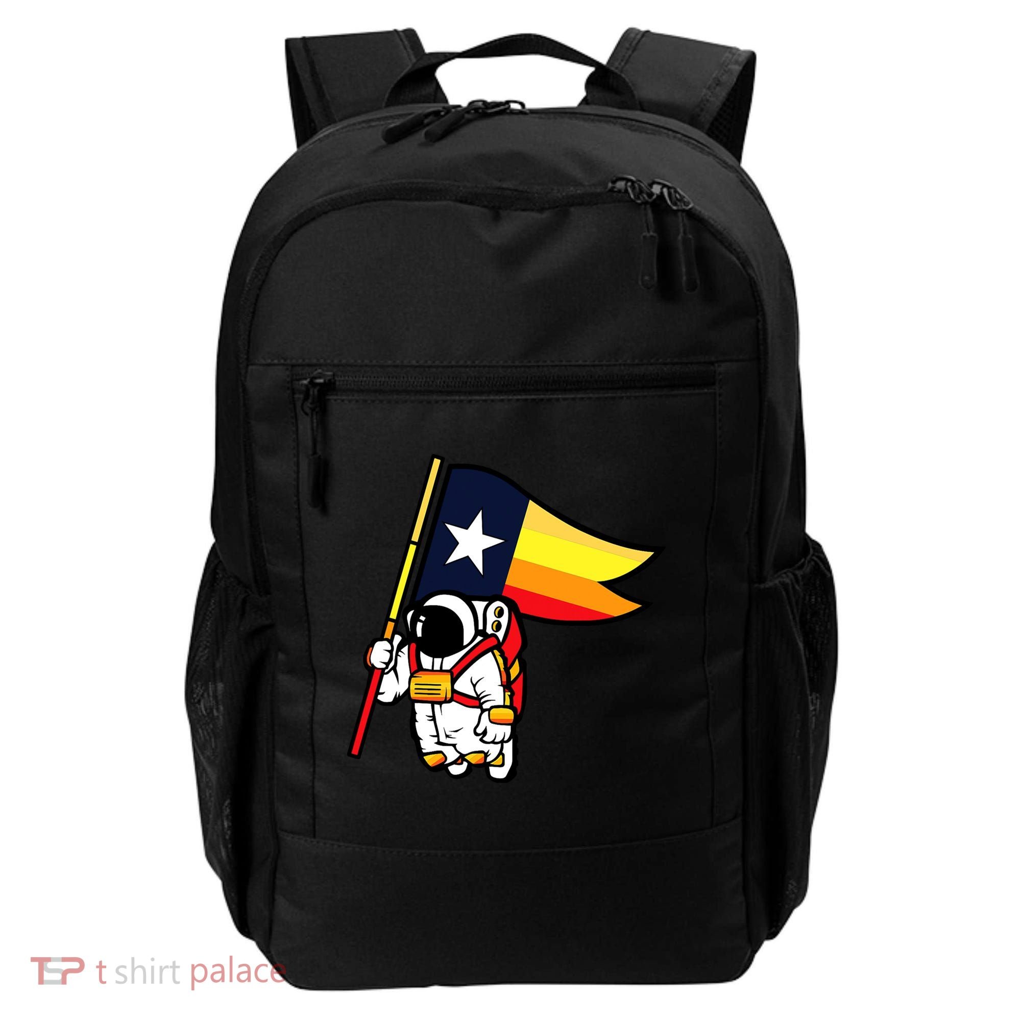Houston Baseball Space City Astronaut Texas Flag Backpack