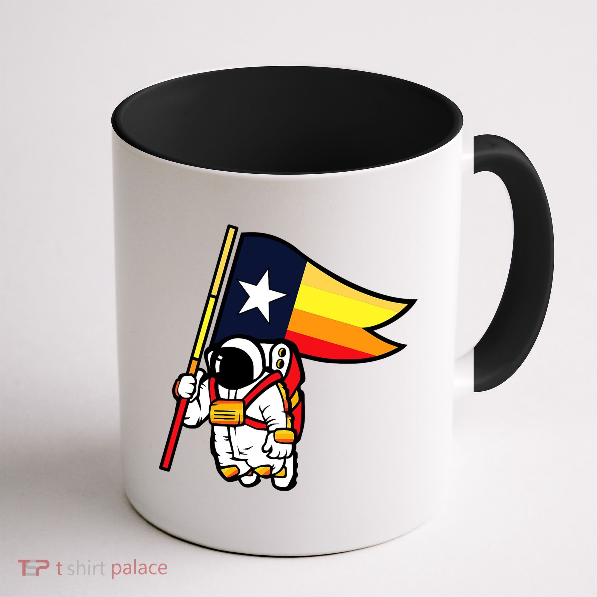 Houston Baseball Space City Astronaut Texas Flag Coffee Mug