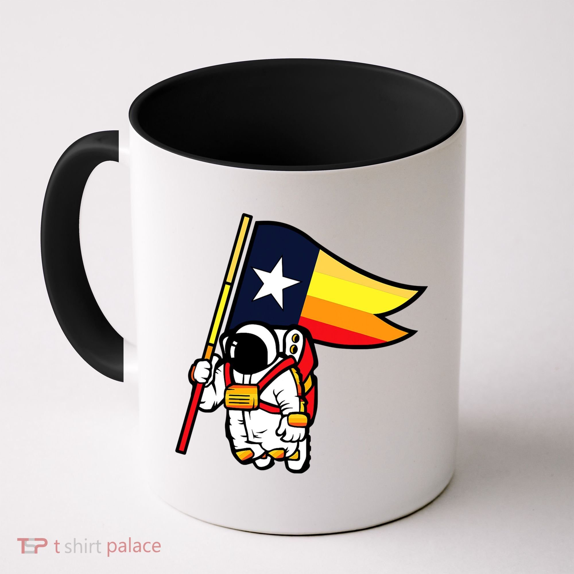 Houston Baseball Space City Astronaut Texas Flag Coffee Mug