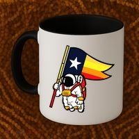 Houston Baseball Space City Astronaut Texas Flag Coffee Mug thumb 2