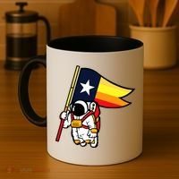 Houston Baseball Space City Astronaut Texas Flag Coffee Mug thumb 4