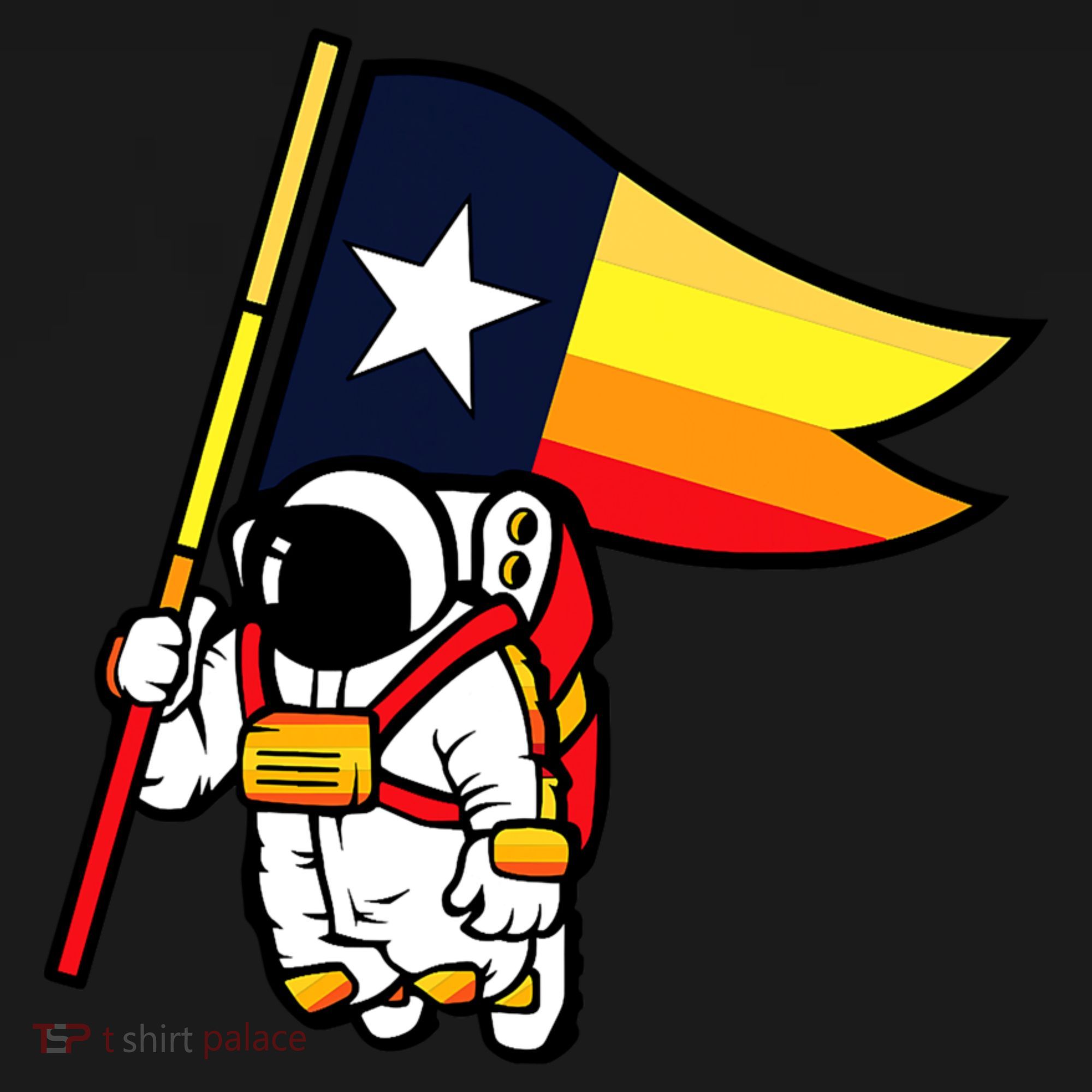 Houston Baseball Space City Astronaut Texas Flag Women's Hoodie