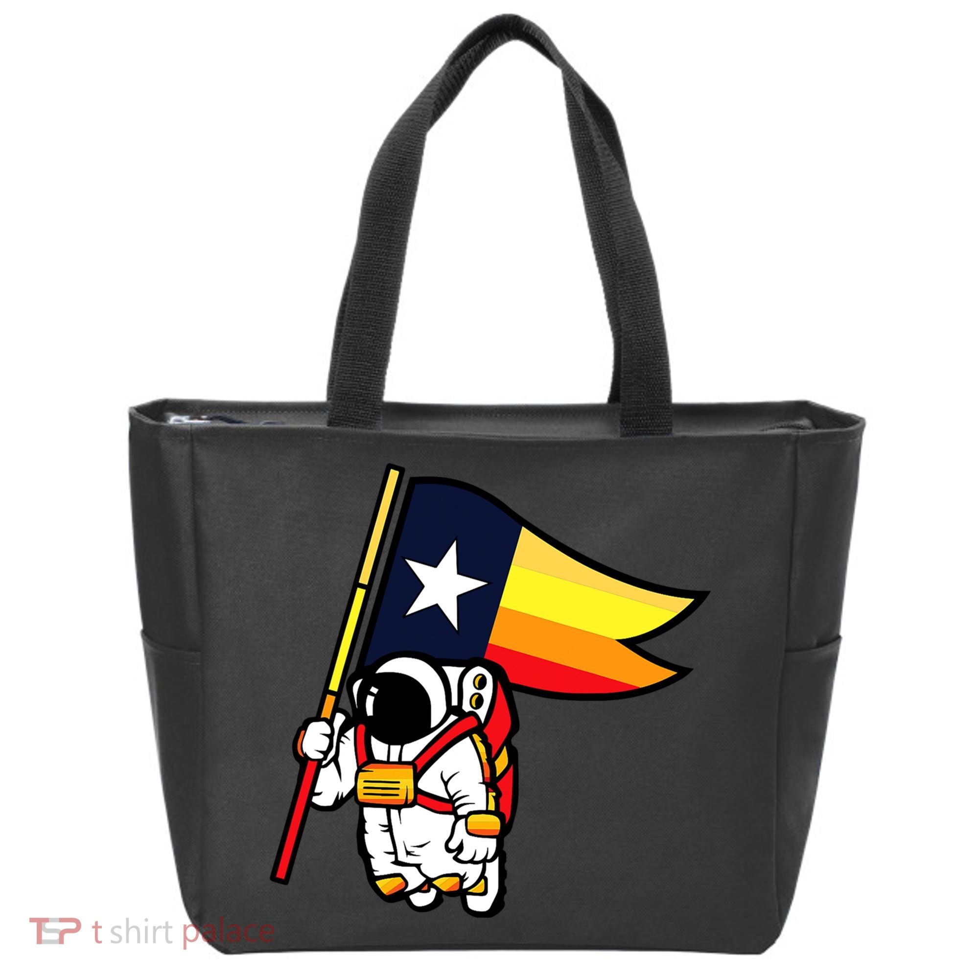 Houston Baseball Space City Astronaut Texas Flag Tote Bag