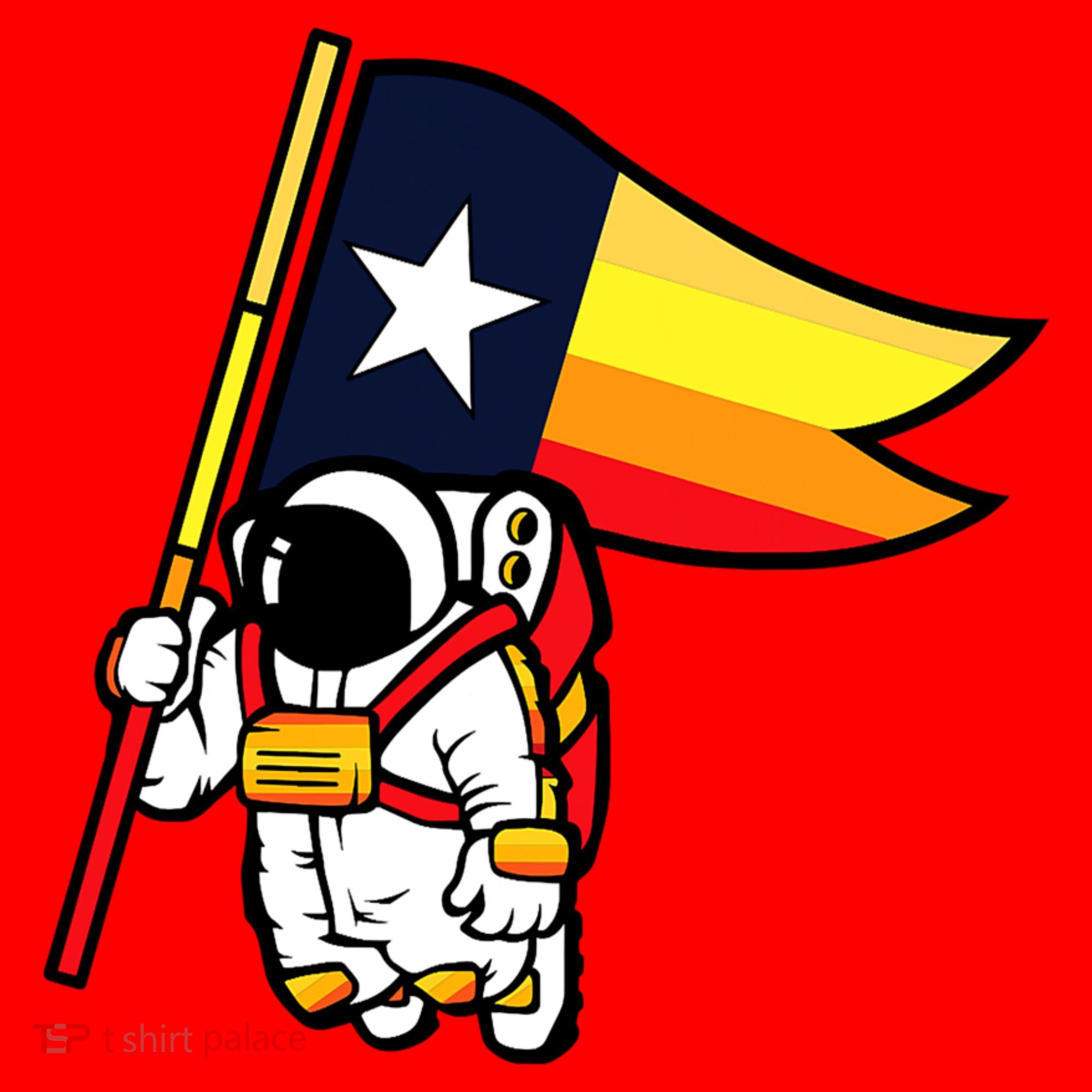 Houston Baseball Space City Astronaut Texas Flag Santa Hat
