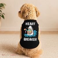 Heart Breaker Shark Funny Valentines Day Doggie Tank thumb 2