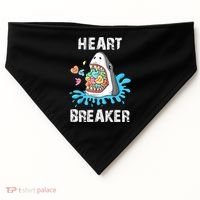 Heart Breaker Shark Funny Valentines Day USA-Made Doggie Bandana thumb 0