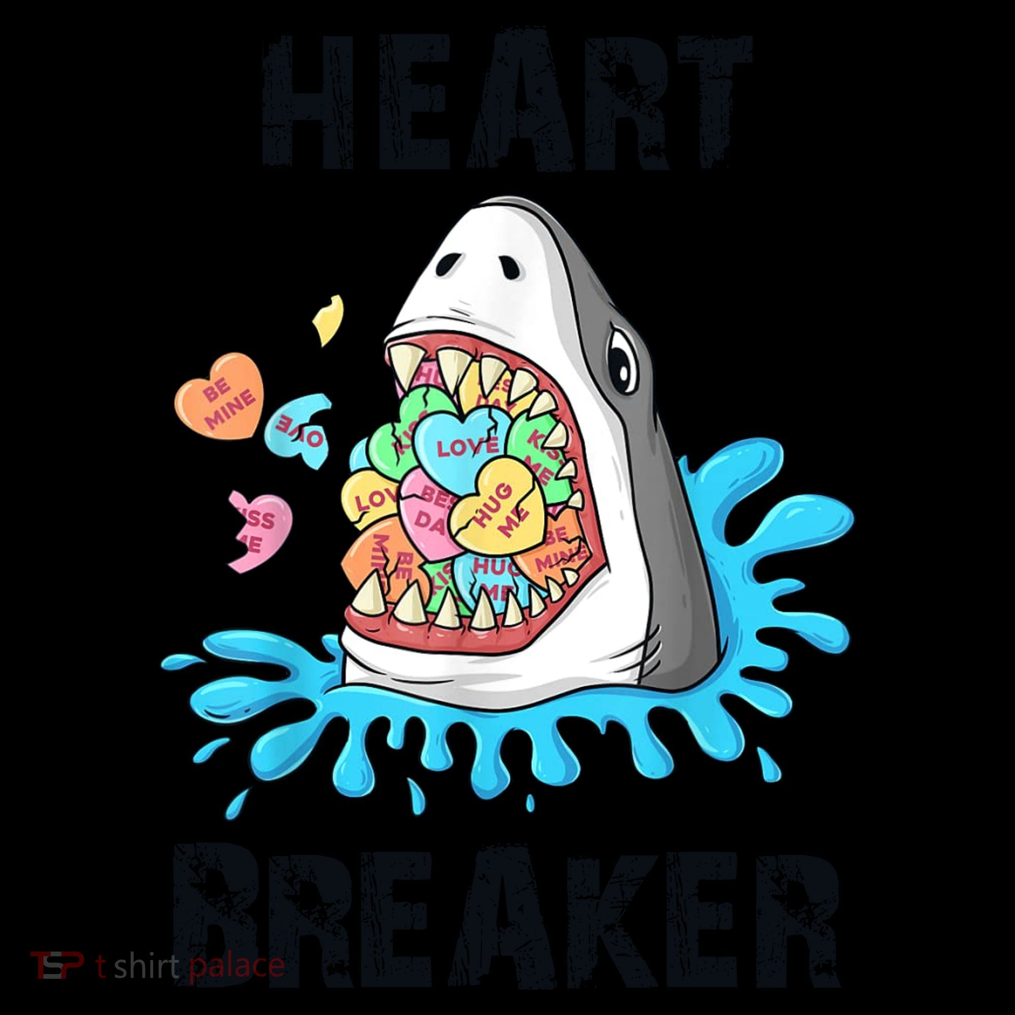 Heart Breaker Shark Funny Valentines Day Coffee Mug