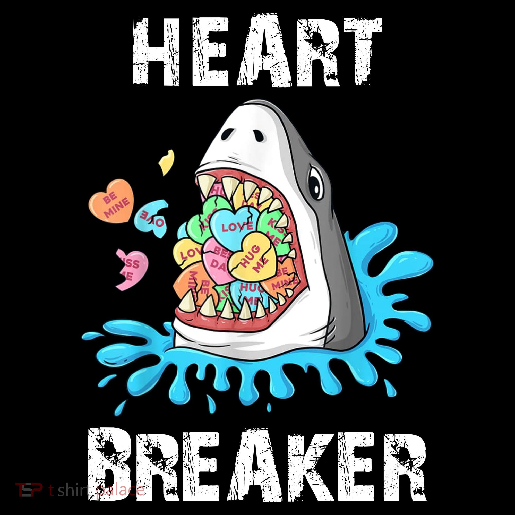 Heart Breaker Shark Funny Valentines Day Women's Hoodie