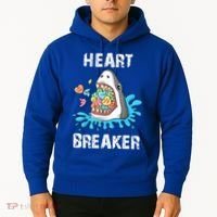 Heart Breaker Shark Funny Valentines Day Hoodie thumb 2