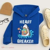 Heart Breaker Shark Funny Valentines Day Hoodie thumb 4