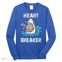 Heart Breaker Shark Funny Valentines Day Long Sleeve Shirt thumb 0