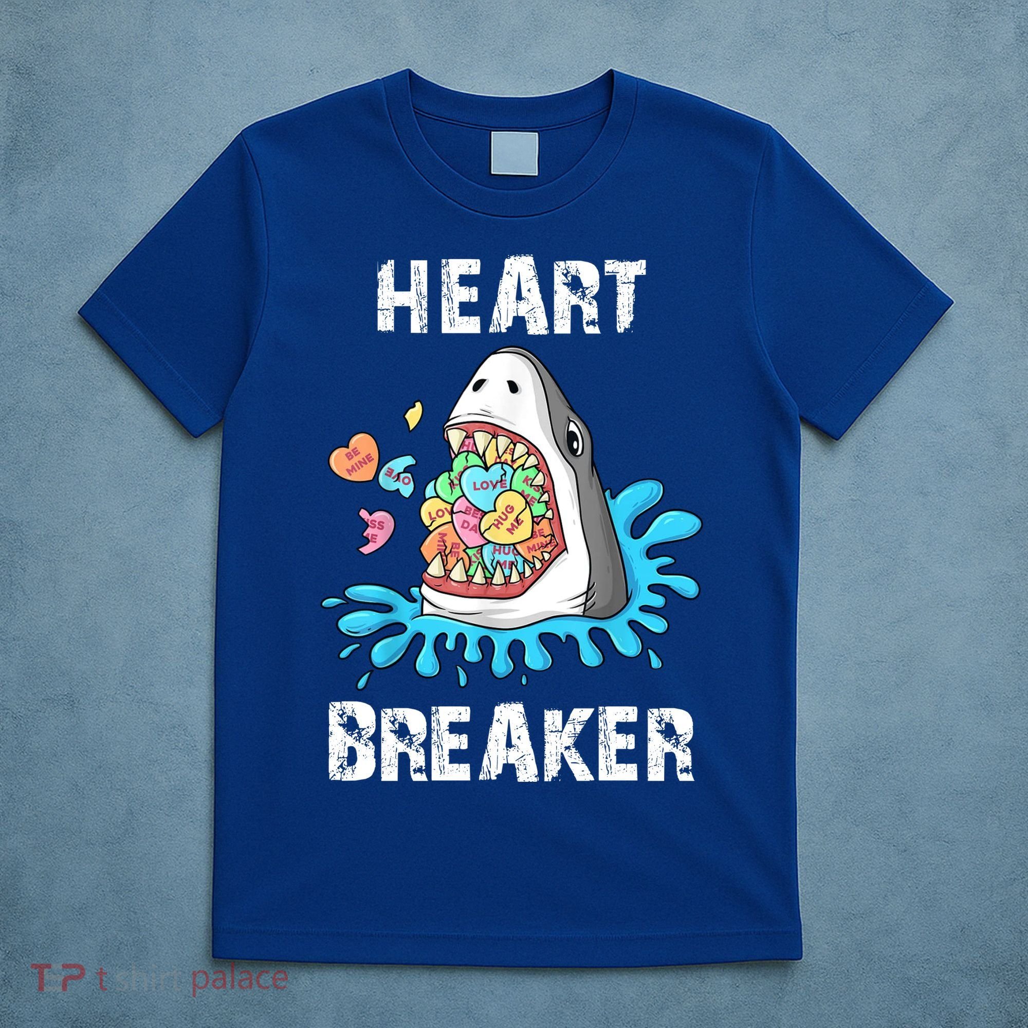 Heart Breaker Shark Funny Valentines Day T-Shirt