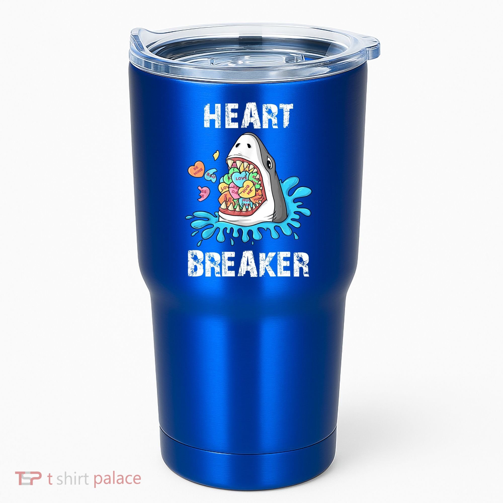 Heart Breaker Shark Funny Valentines Day Tumbler