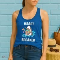 Heart Breaker Shark Funny Valentines Day Women's Tank Top thumb 2