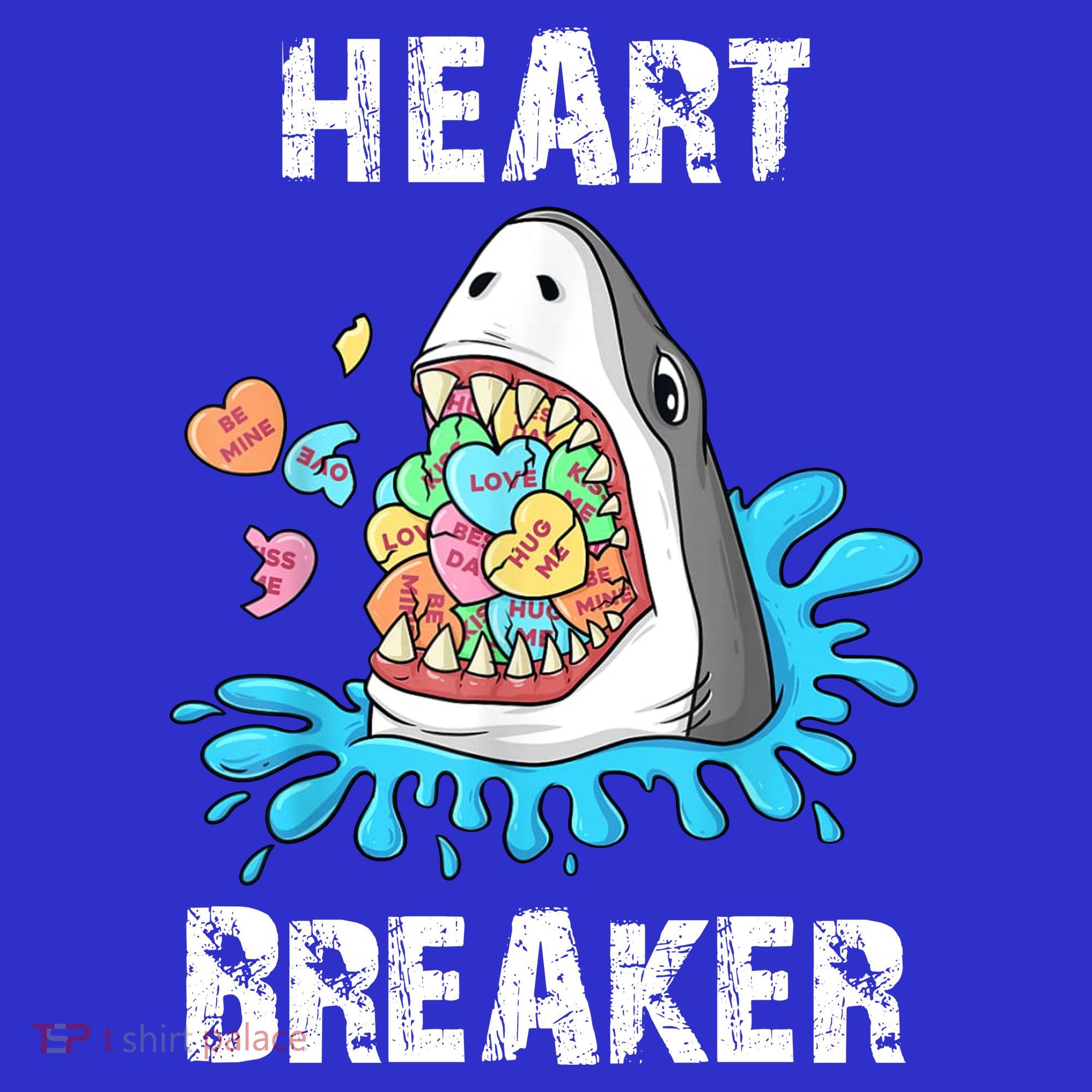 Heart Breaker Shark Funny Valentines Day Toddler Hoodie